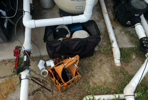 Installation Service for Copper Sanitation Device into Swimming Pool